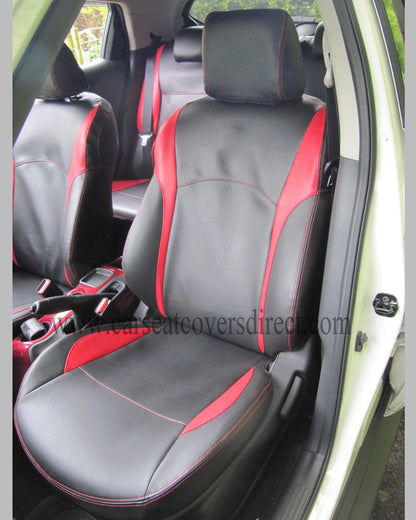 Nissan JUKE Black and Red Seat Covers