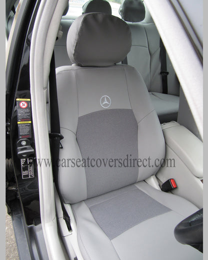 Mercedes C-CLASS W203 Grey Leatherette seat covers
