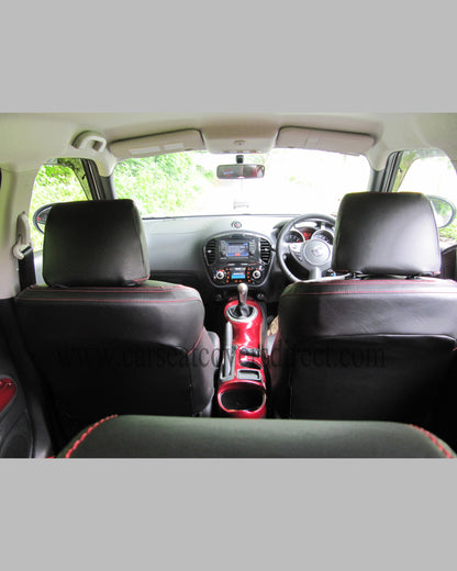 Nissan JUKE Black and Red Seat Covers