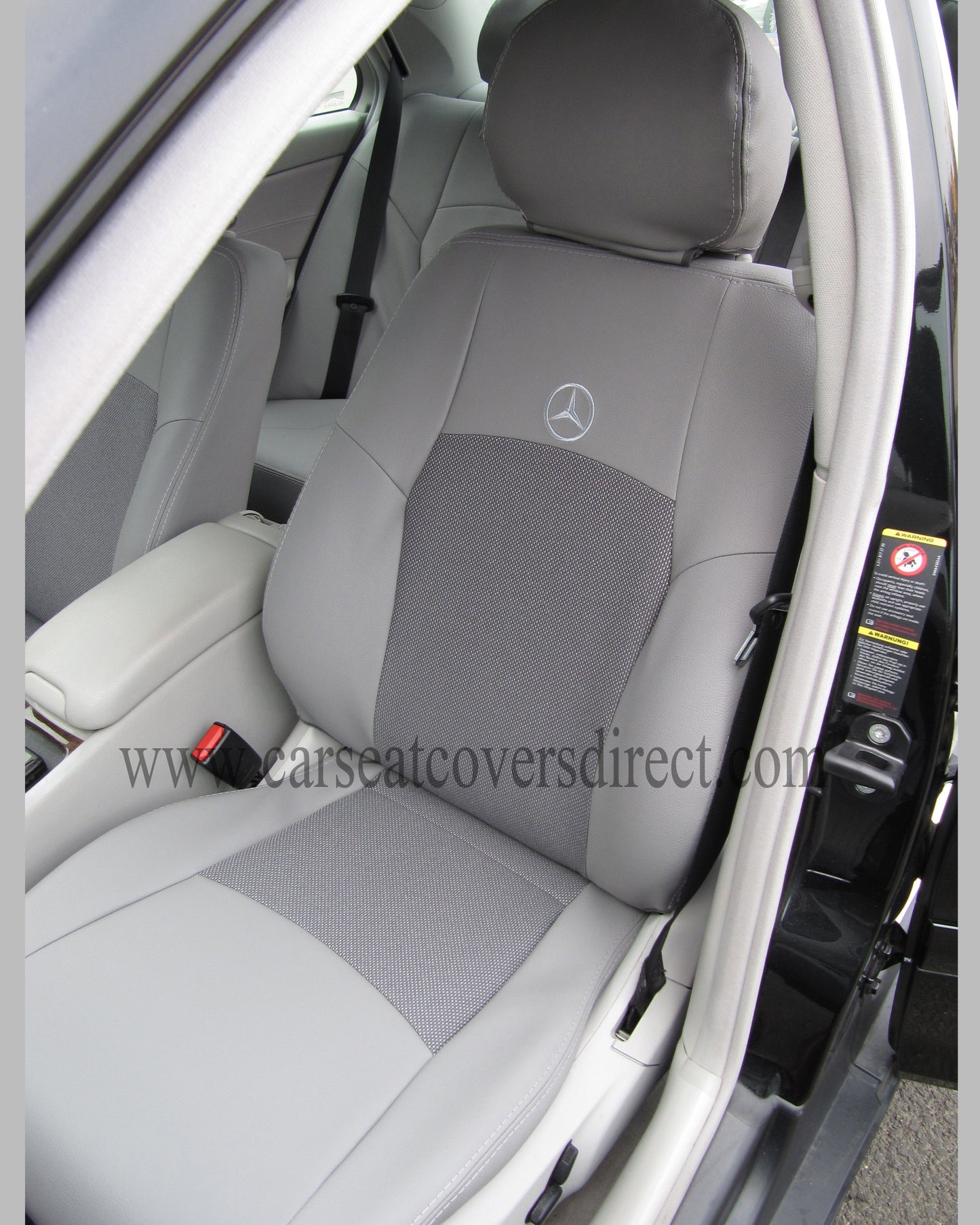 Mercedes C-CLASS W203 Grey Leatherette seat covers