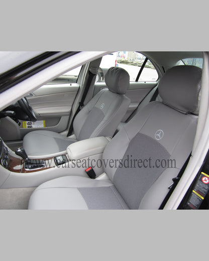 Mercedes C-CLASS W203 Grey Leatherette seat covers