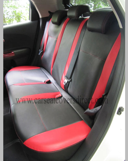Nissan JUKE Black and Red Seat Covers