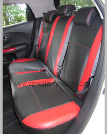 Nissan JUKE Black and Red Seat Covers