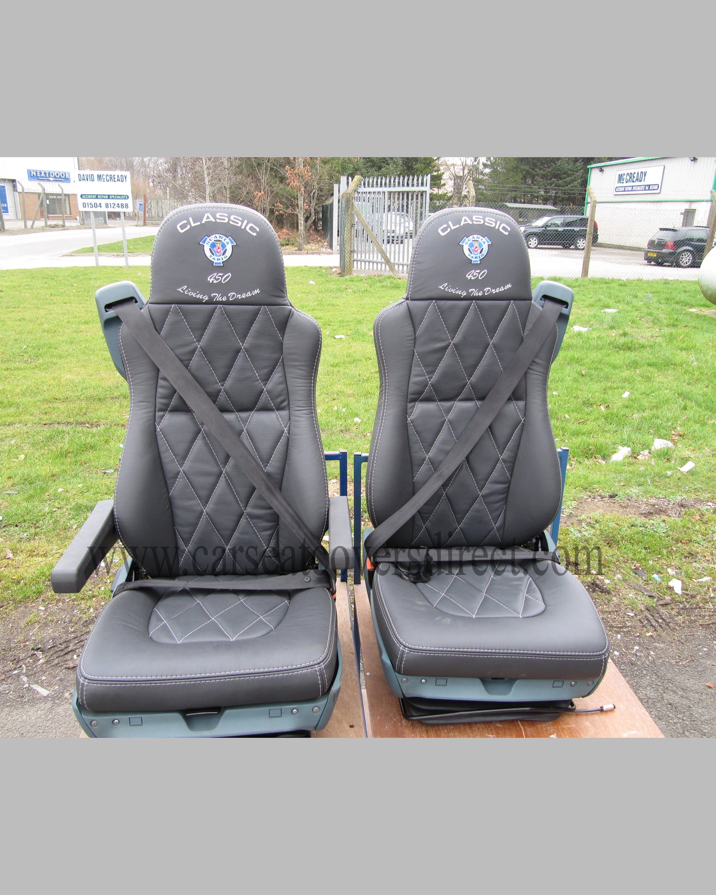 DAF XF-SUPER SPACE CAB LEATHER Kits For RETRIMS. Diamond Stitched.