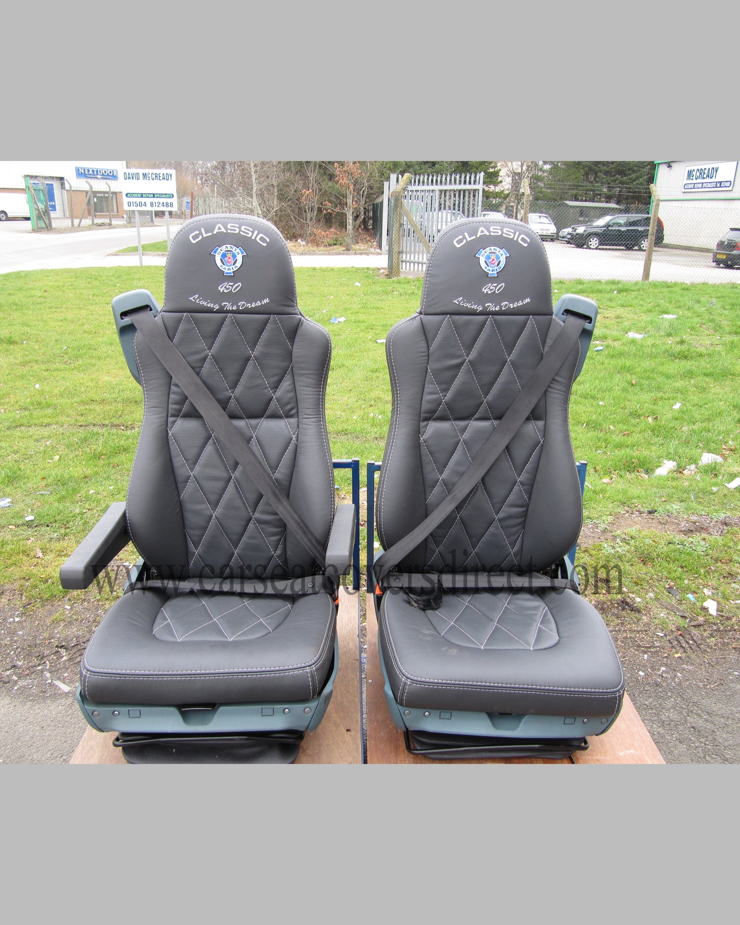 DAF XF-SUPER SPACE CAB LEATHER Kits For RETRIMS. Diamond Stitched.