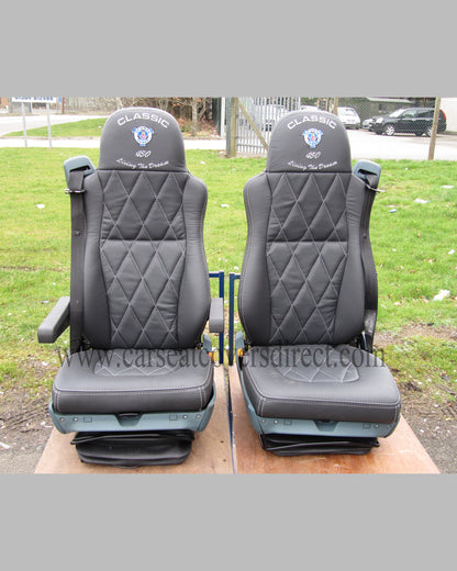 DAF XF-SUPER SPACE CAB LEATHER Kits For RETRIMS. Diamond Stitched.
