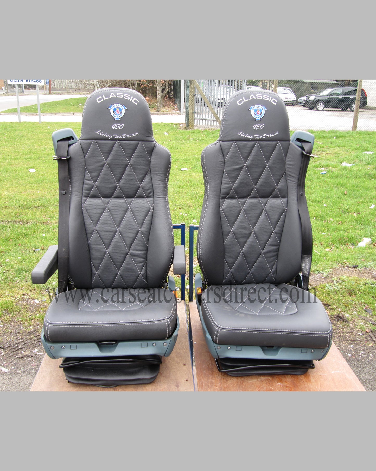 DAF XF-SUPER SPACE CAB LEATHER Kits For RETRIMS. Diamond Stitched.