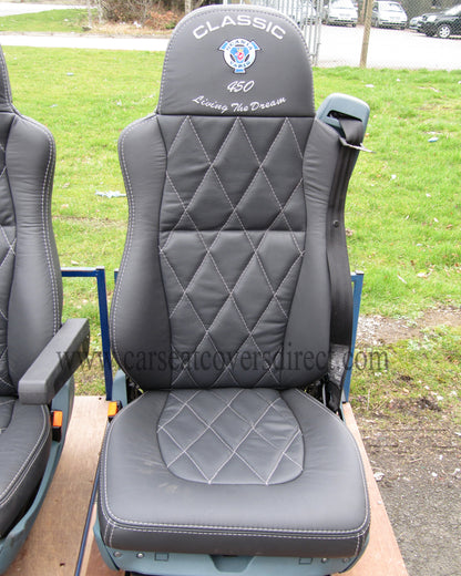 DAF XF-SUPER SPACE CAB LEATHER Kits For RETRIMS. Diamond Stitched.