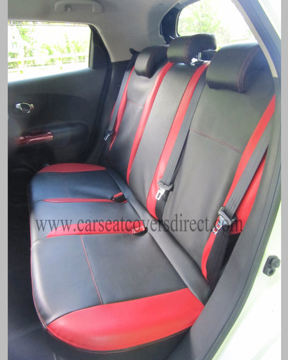 Nissan JUKE Black and Red Seat Covers