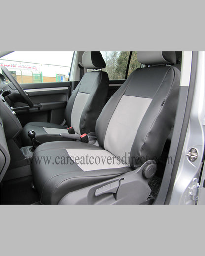 VOLKSWAGEN VW TOURAN Black & red Seat Covers 7 seats