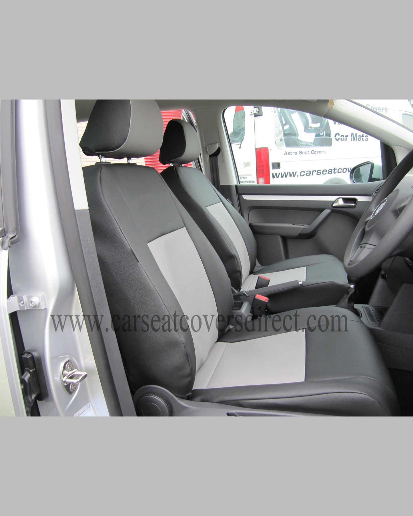 VOLKSWAGEN VW TOURAN Black & red Seat Covers 7 seats