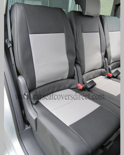VOLKSWAGEN VW TOURAN Black & red Seat Covers 7 seats