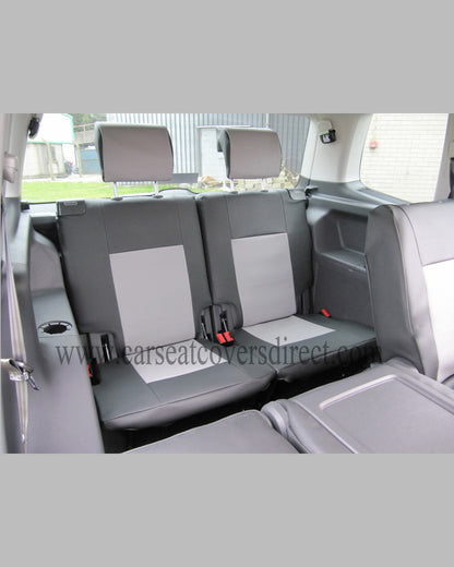 VOLKSWAGEN VW TOURAN Black & Grey Seat Covers: 7 Seats.