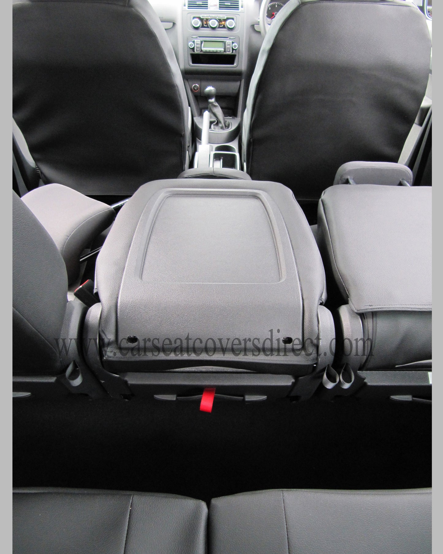 VOLKSWAGEN VW TOURAN Black & red Seat Covers 7 seats
