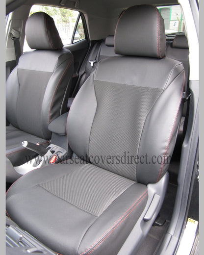 TOYOTA AURIS 1st Gen black seat covers
