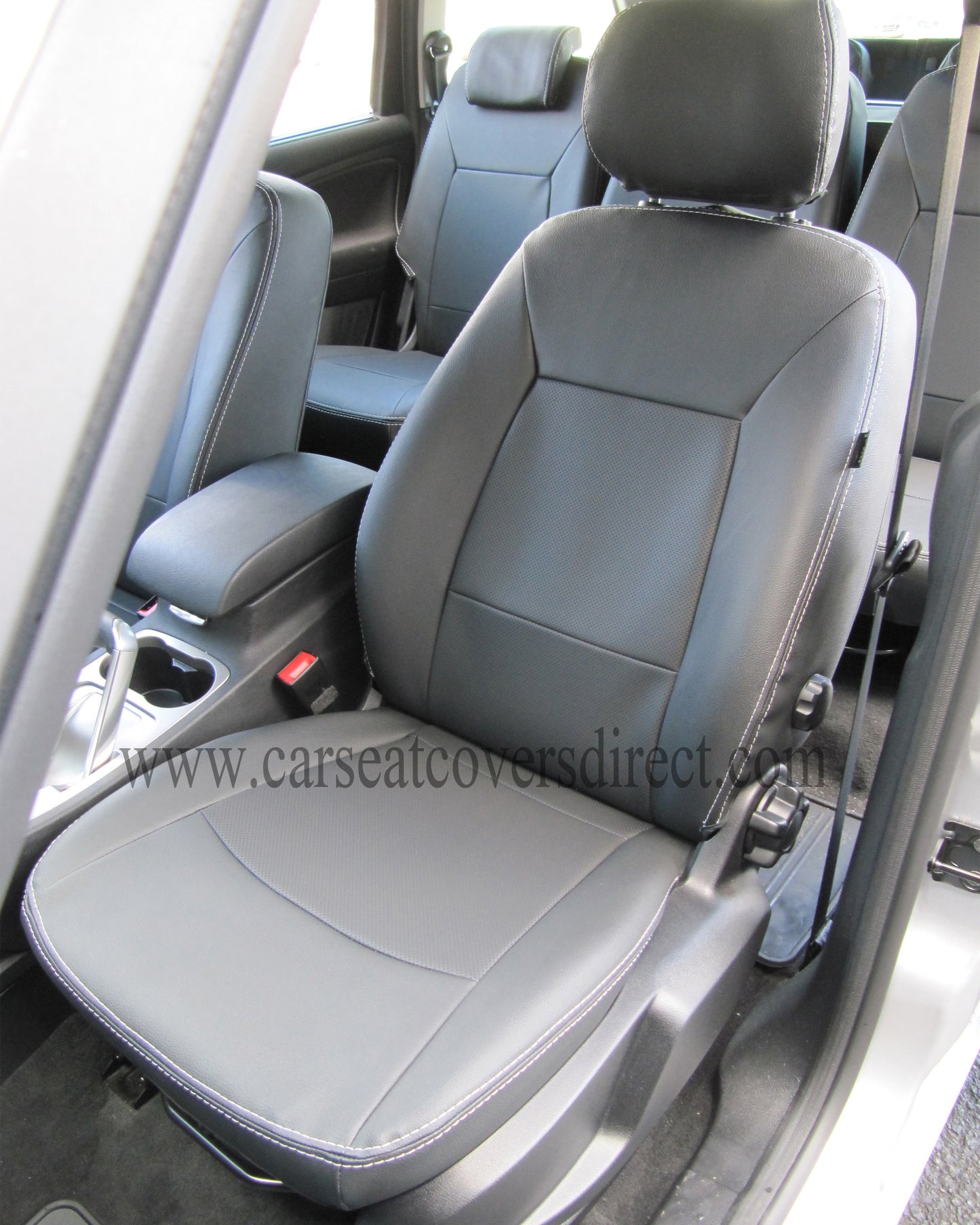 Ford Galaxy 3rd Gen Cirus Black Leatherette seat covers