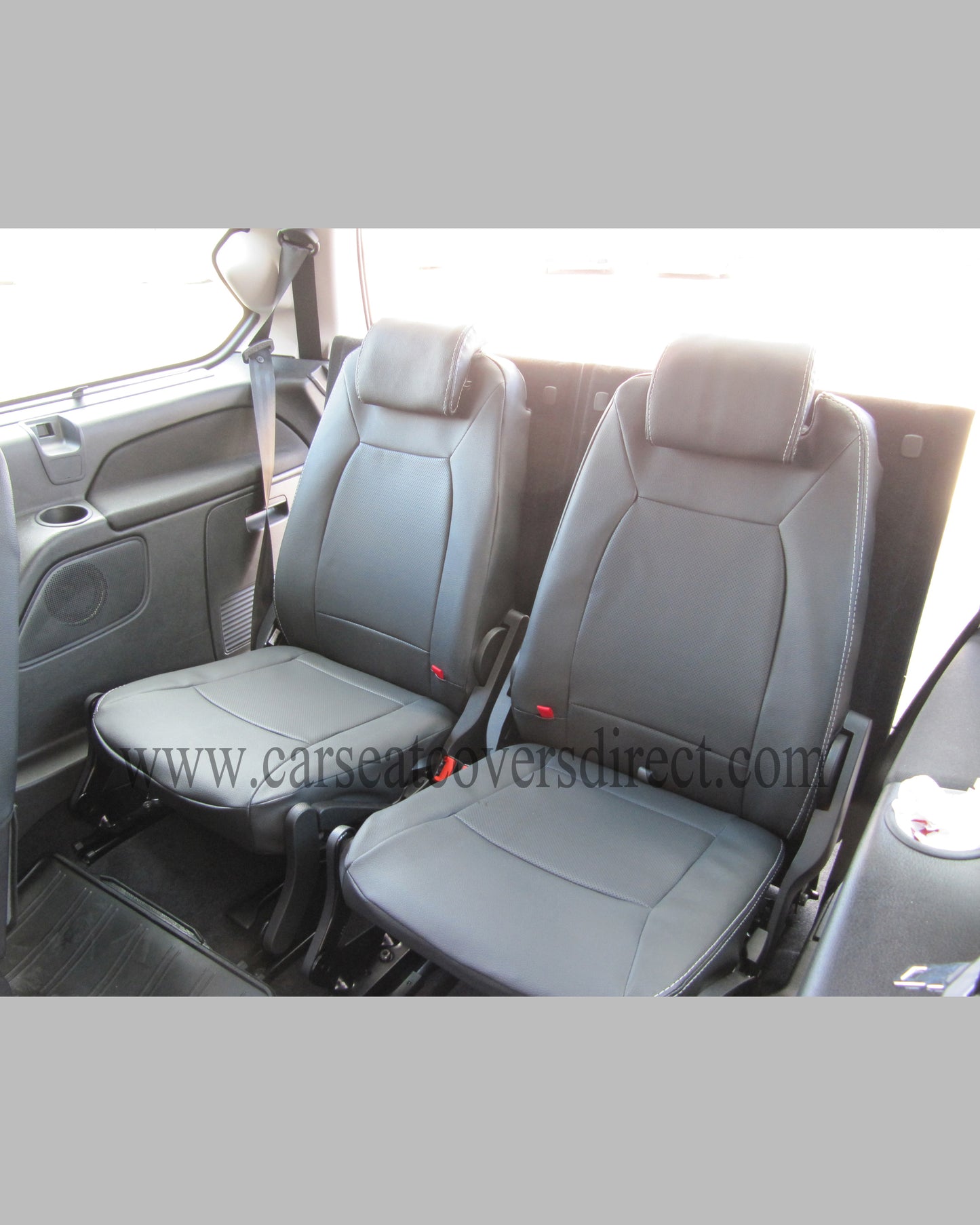 Ford Galaxy 3rd Gen Cirus Black Leatherette seat covers