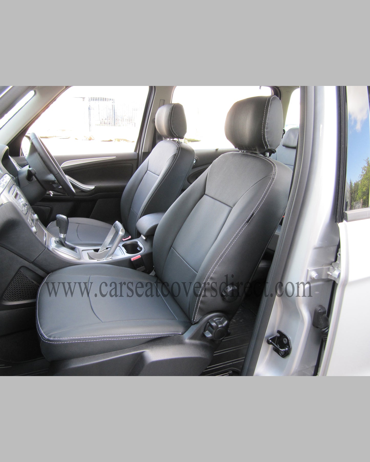 Ford Galaxy 3rd Gen Cirus Black Leatherette seat covers