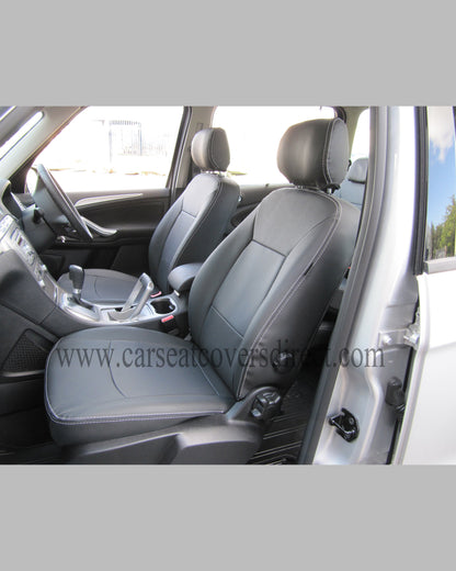 Ford Galaxy 3rd Gen Cirus Black Leatherette seat covers