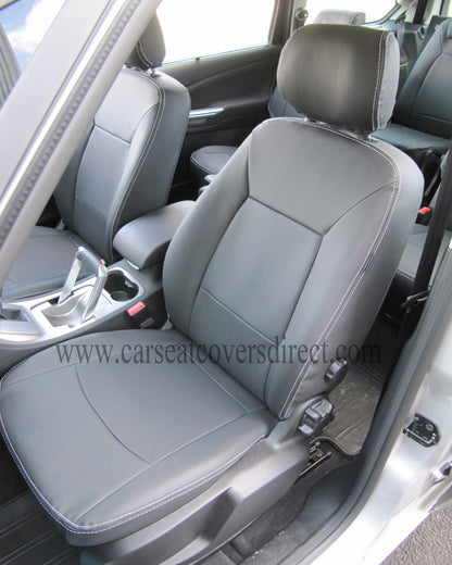 Ford Galaxy 3rd Gen Cirus Black Leatherette seat covers