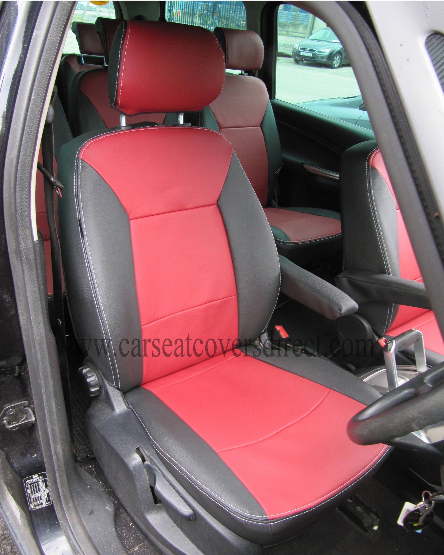 Ford Galaxy 3rd Gen Cirus Black Leatherette seat covers