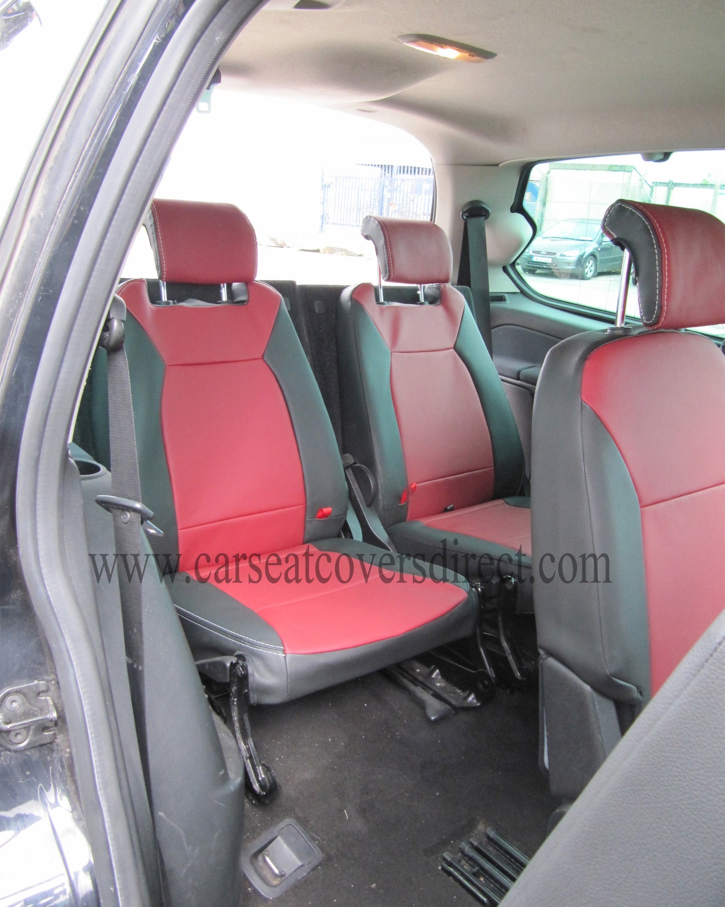 Ford Galaxy 3rd Gen Cirus Black Leatherette seat covers