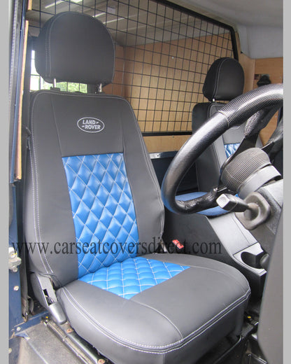 Land Rover Defender Black leatherette seat covers