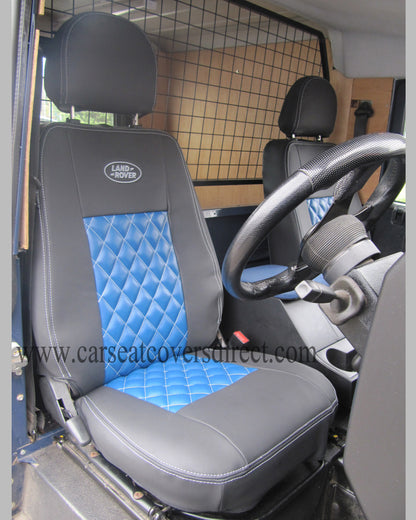 Land Rover Defender Black leatherette seat covers