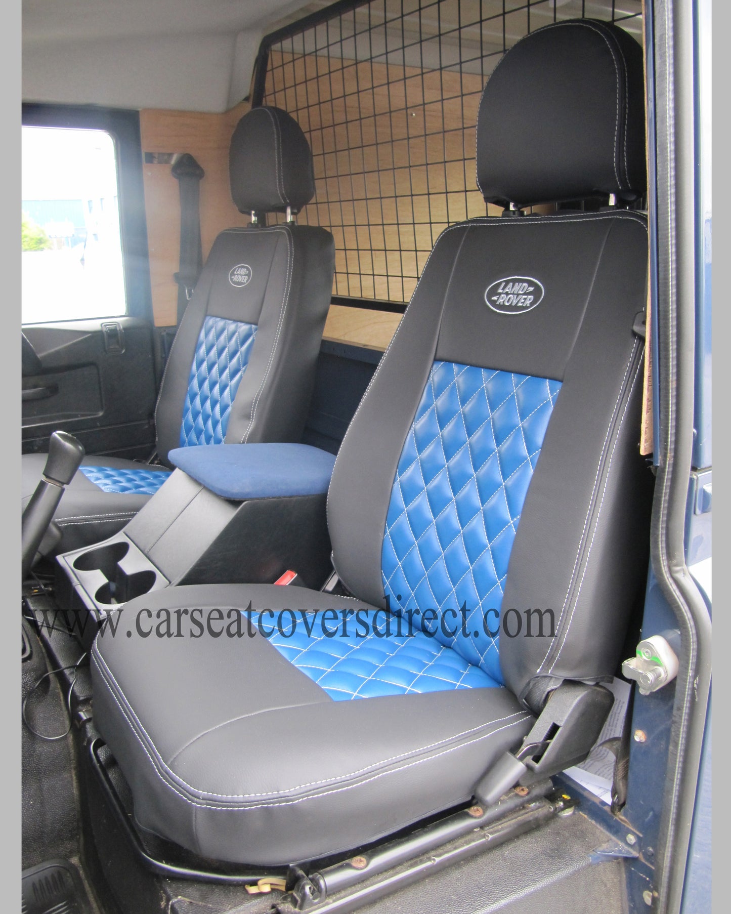 Land Rover Defender Black leatherette seat covers