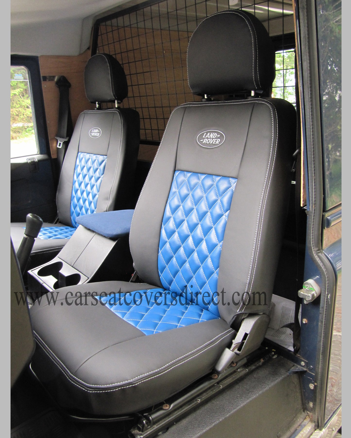 Land Rover Defender Black leatherette seat covers