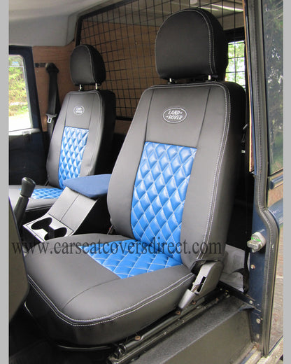 Land Rover Defender Black leatherette seat covers