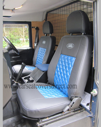 Land Rover Defender Black leatherette seat covers
