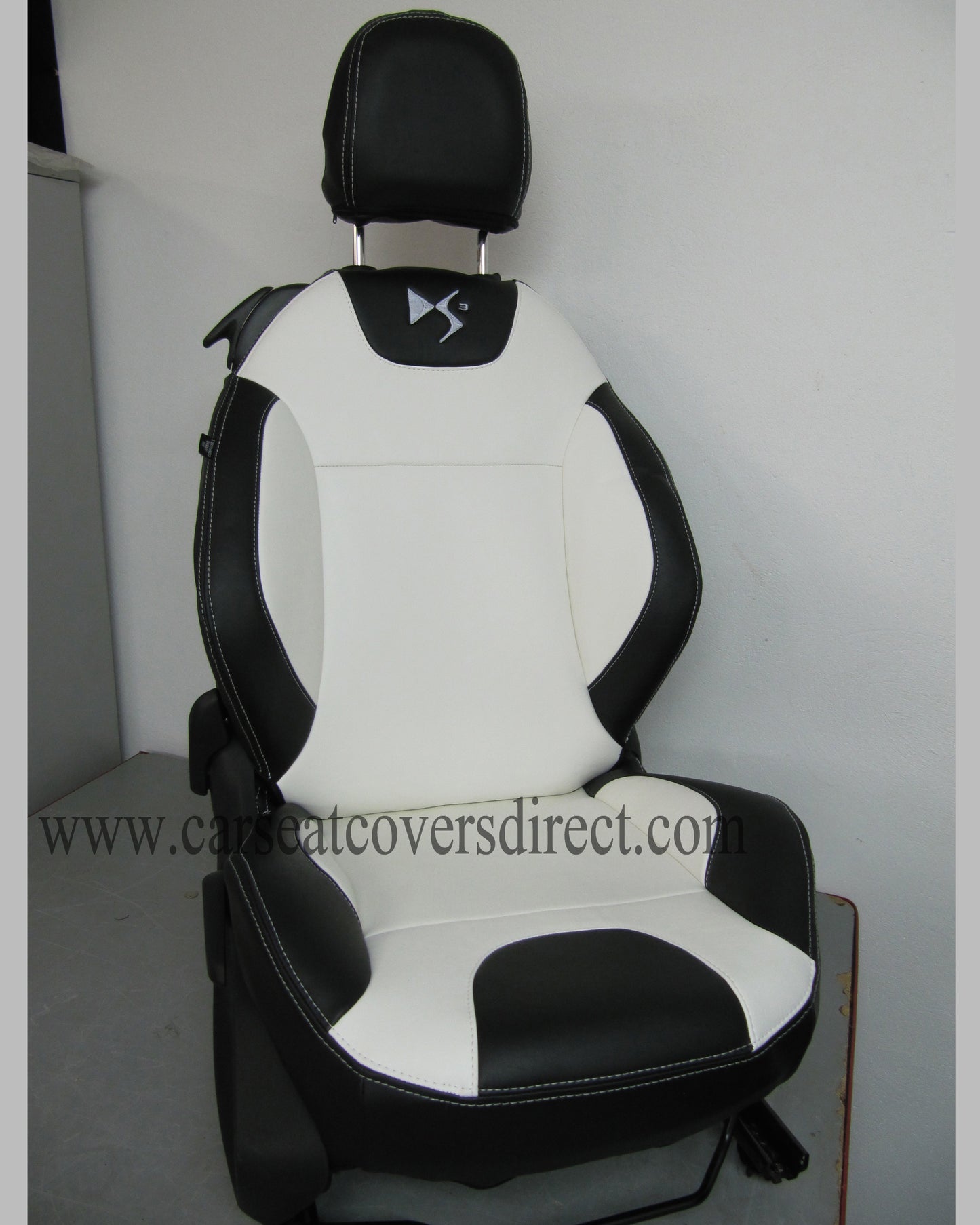 Citroen DS3 Seat Covers - Black & White with Logos 2009 - 2016