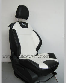 Citroen DS3 Seat Covers - Black & White with Logos 2009 - 2016