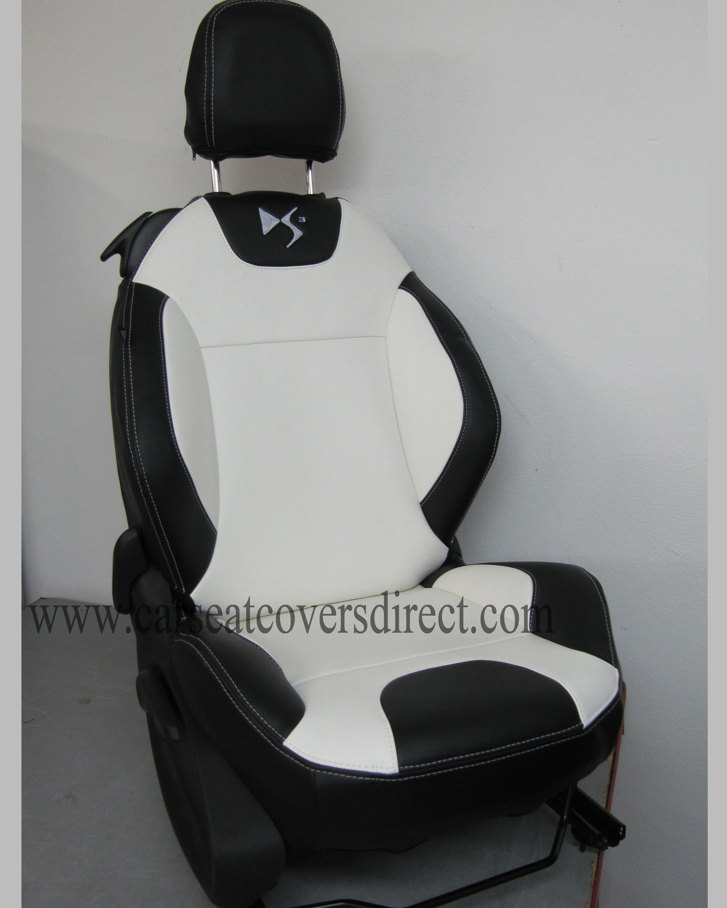 Citroen DS3 Seat Covers - Black & White with Logos 2009 - 2016