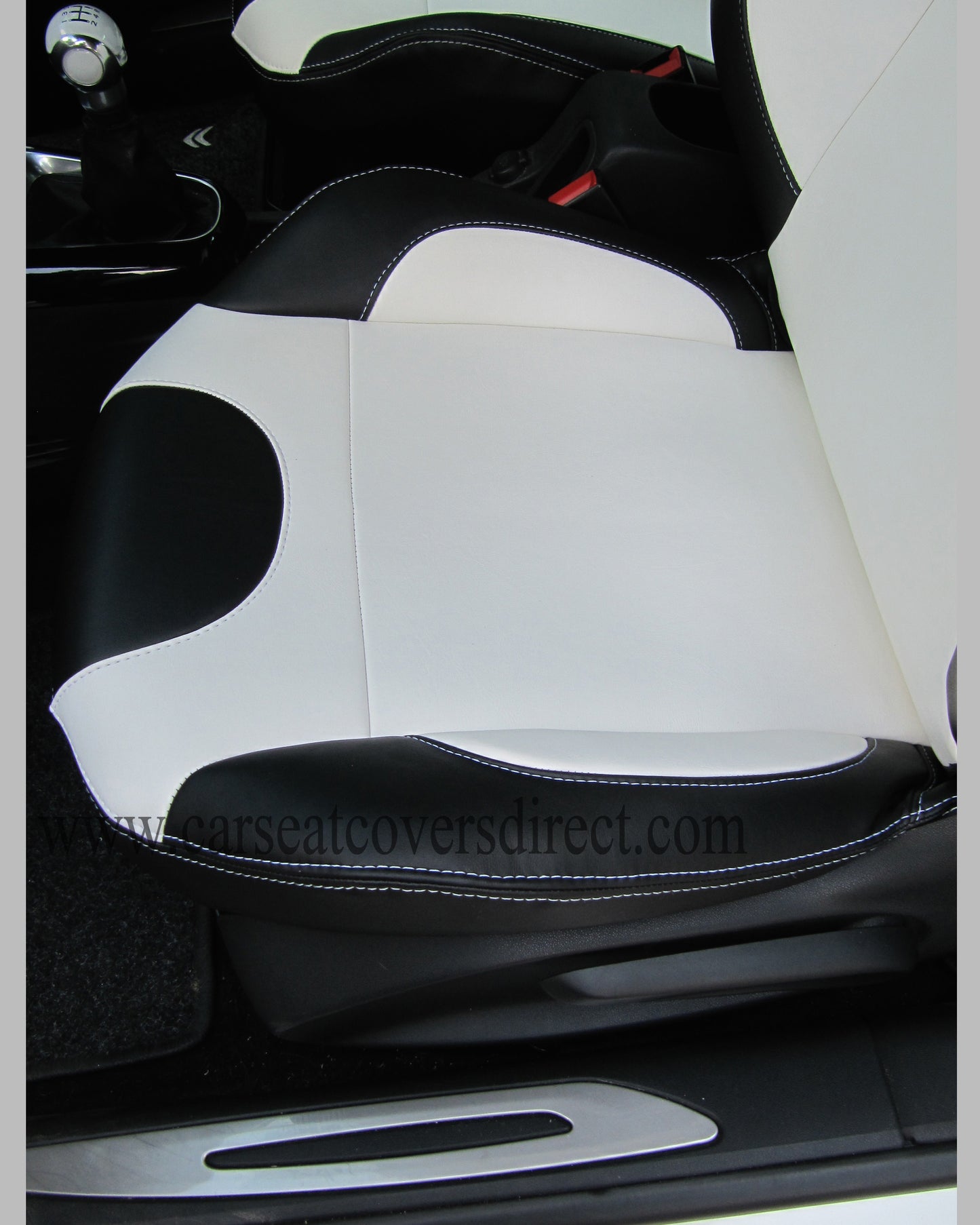 Citroen DS3 Seat Covers - Black & White with Logos 2009 - 2016