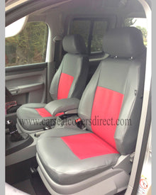 VOLKSWAGEN VW Caddy life grey & red Seat Covers