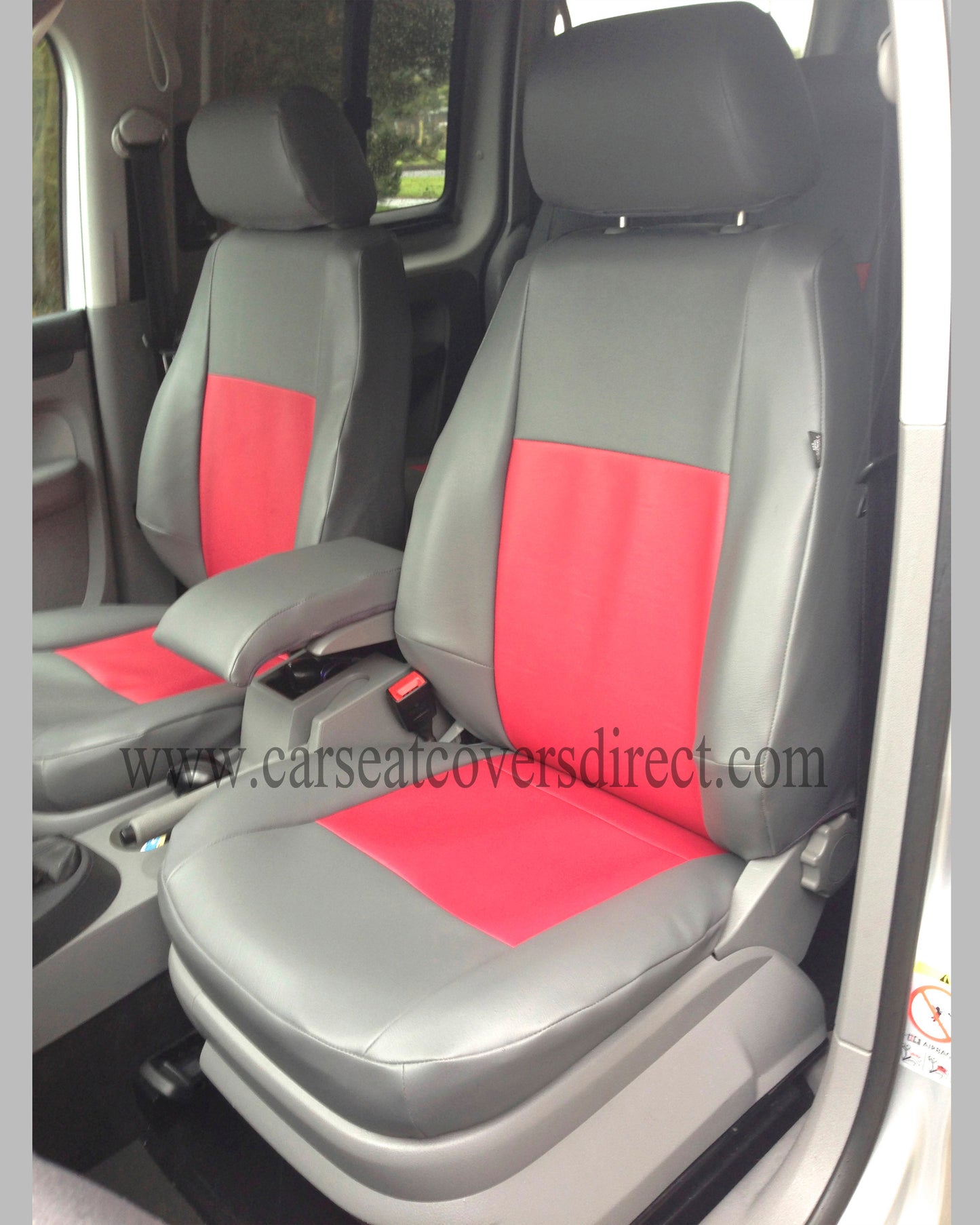 VOLKSWAGEN VW Caddy life grey & red Seat Covers