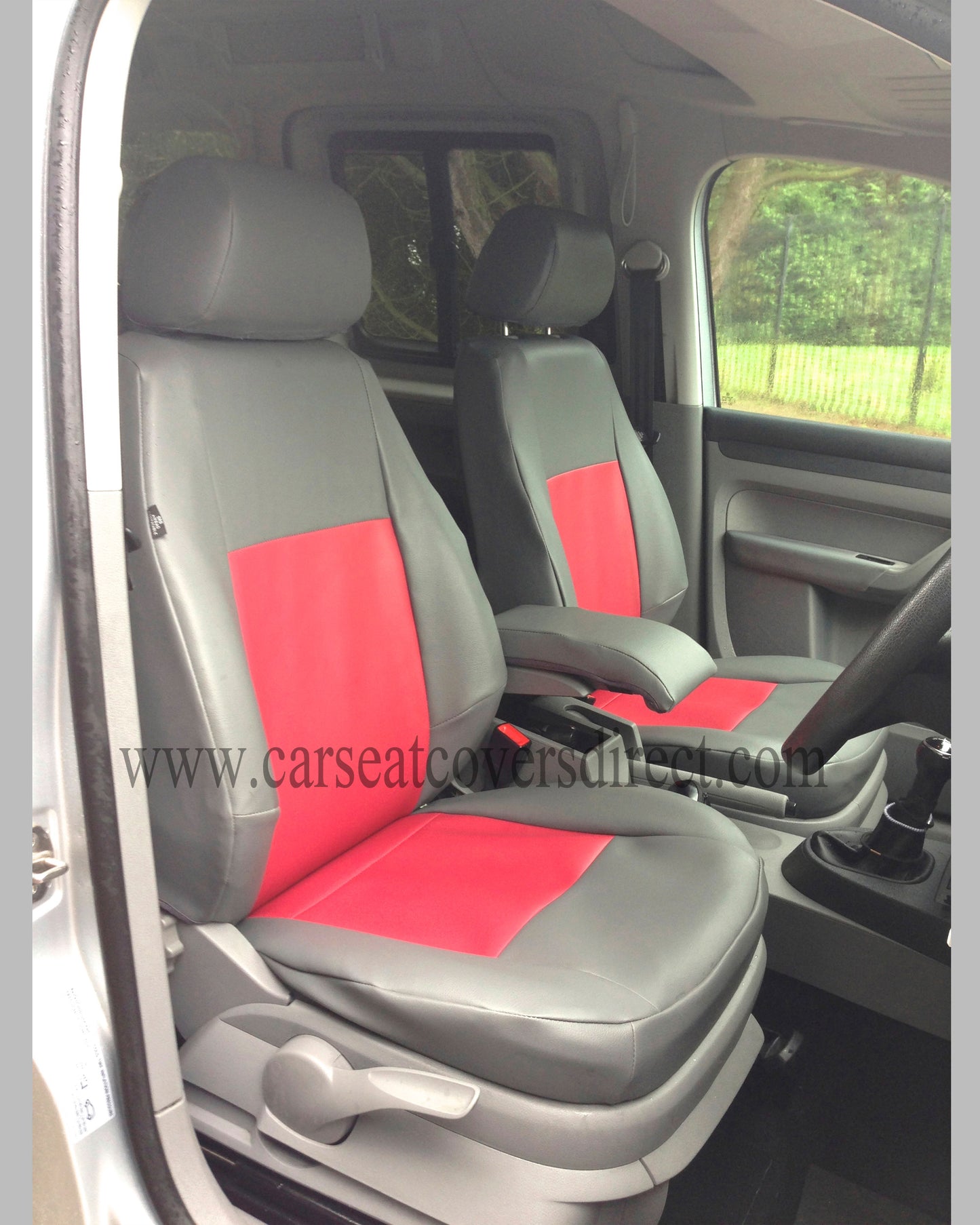 VOLKSWAGEN VW Caddy life grey & red Seat Covers