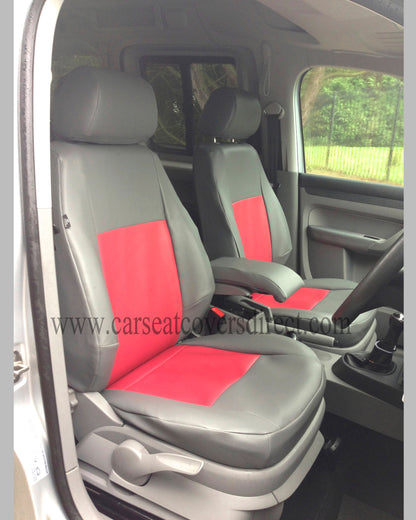 VOLKSWAGEN VW Caddy life grey & red Seat Covers