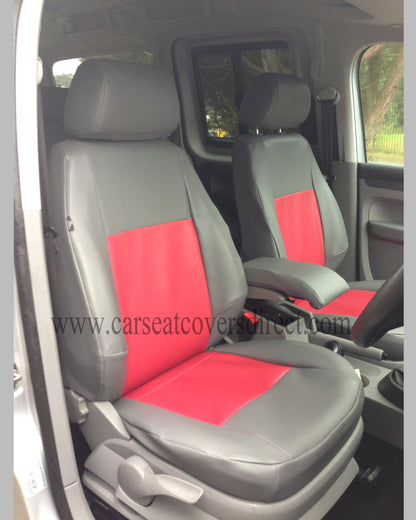 VOLKSWAGEN VW Caddy life grey & red Seat Covers