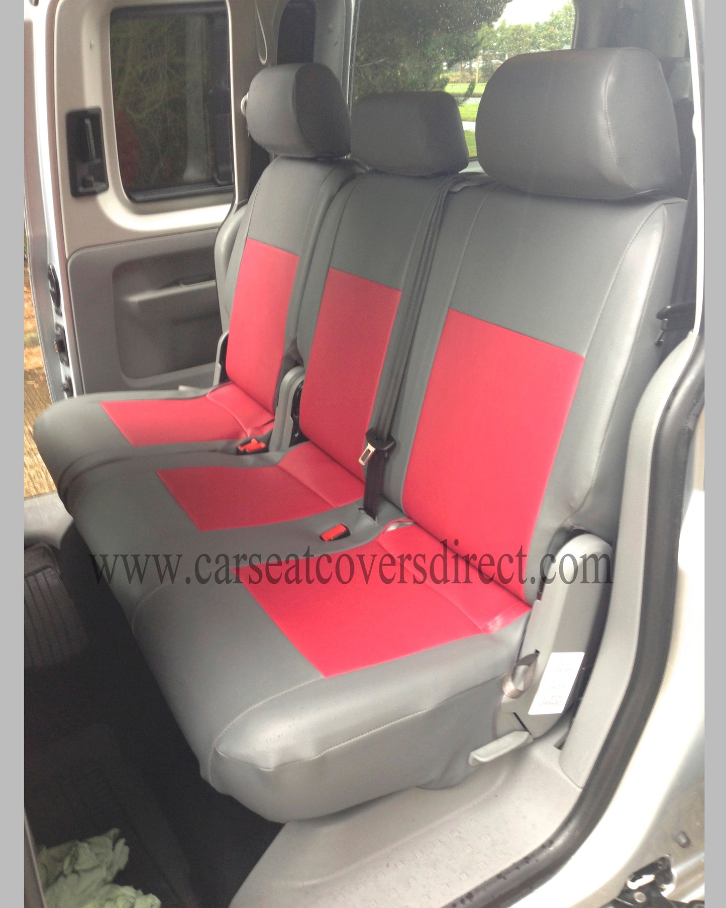 VOLKSWAGEN VW Caddy life grey & red Seat Covers
