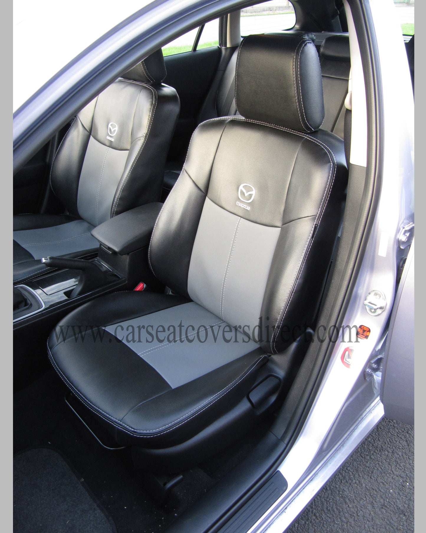 Mazda 6 2ND GEN Black And Grey Leatherette seat covers