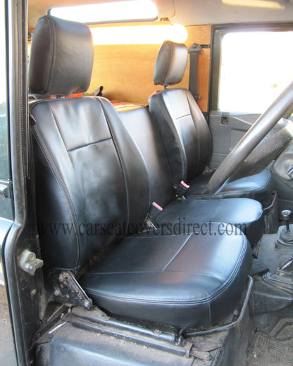 Land Rover Defender Black leatherette seat covers