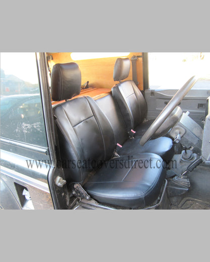Land Rover Defender Black leatherette seat covers