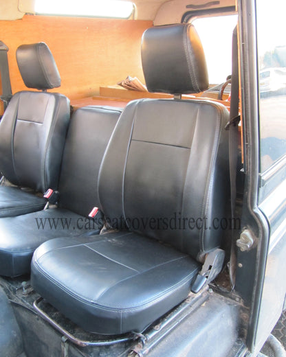 Land Rover Defender Black leatherette seat covers