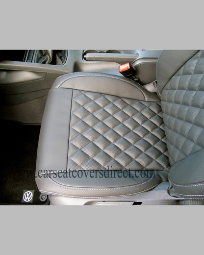 Volkswagen Golf MK5 / MK6 Black Diamond Quilted Seat Covers
