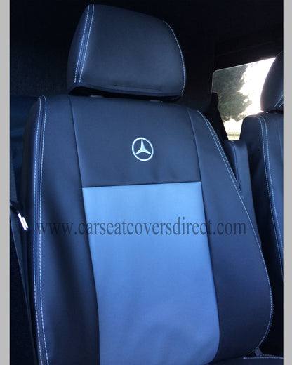 Mercedes Sprinter 2ND GEN Black & Grey Seat Covers
