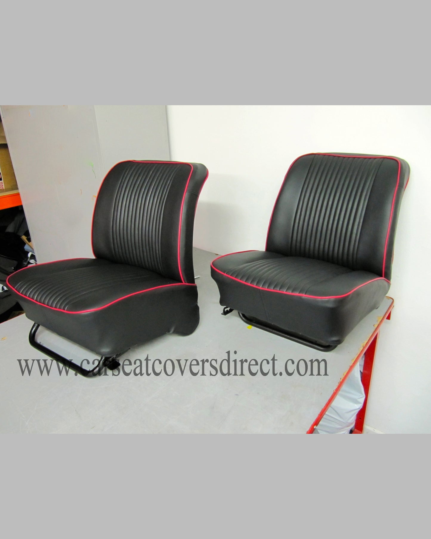 Ford ANGLIA seats. Retrimmed Front & Rear Seats No Door cards