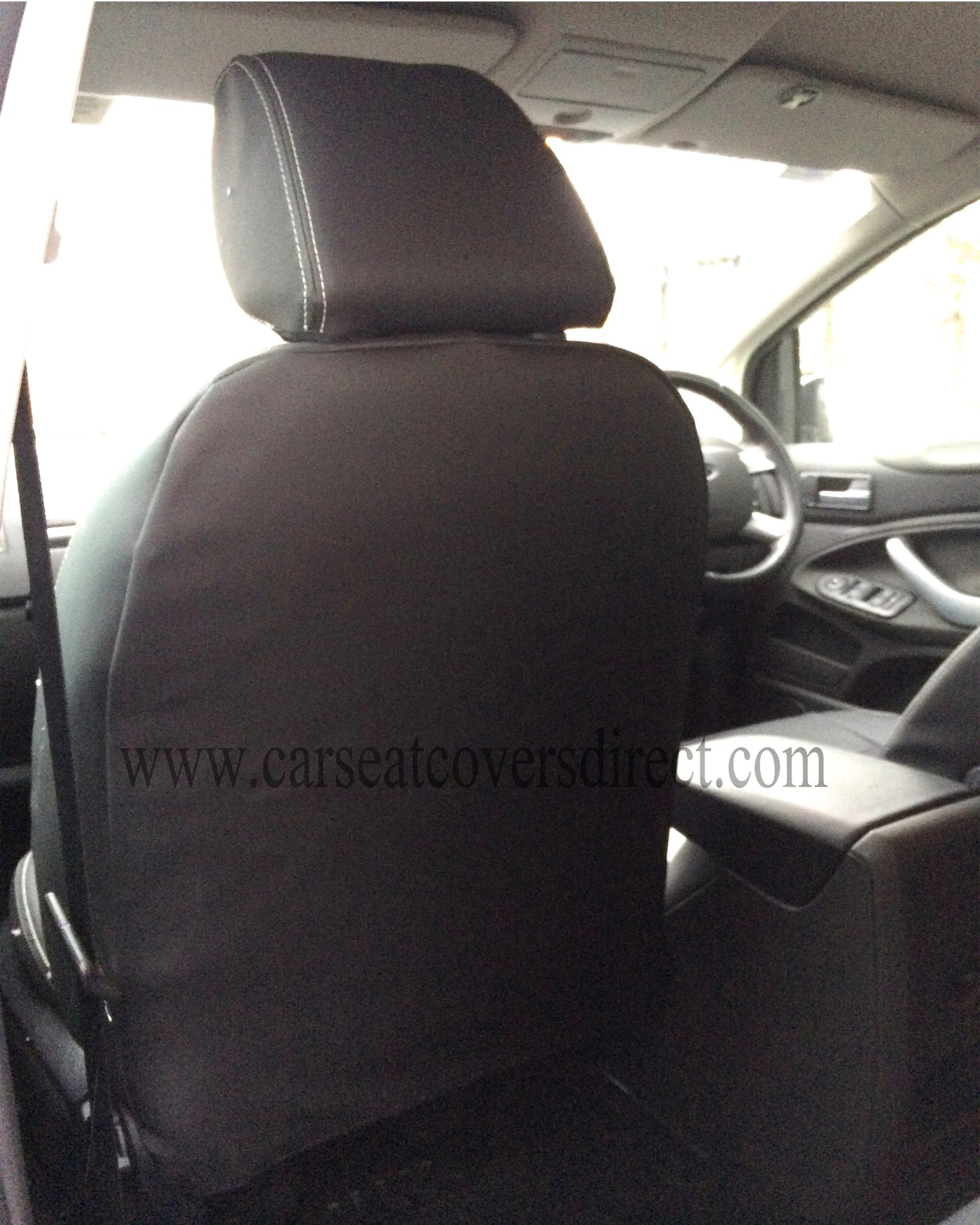 Ford Kuga Seat Covers - Black with Cloth Centres (1st Gen 2008 - 2012)